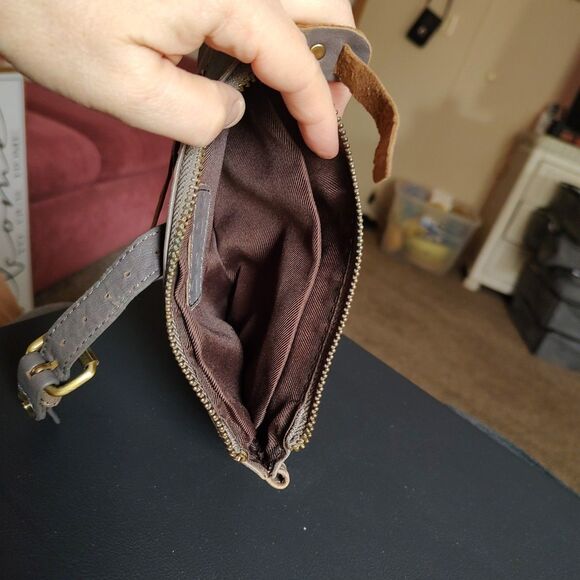 Anthropologie De.De Glove-Soft Pebbled Leather Crossbody Purse Bag NO STRAPS - Picture 8 of 16